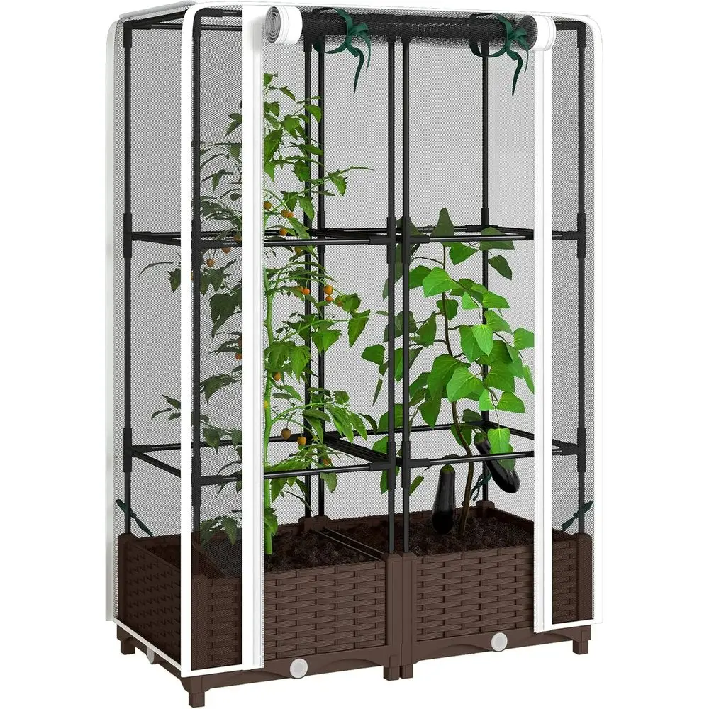 Self-Watering Planter - Высокая грядка для сада с решеткой,