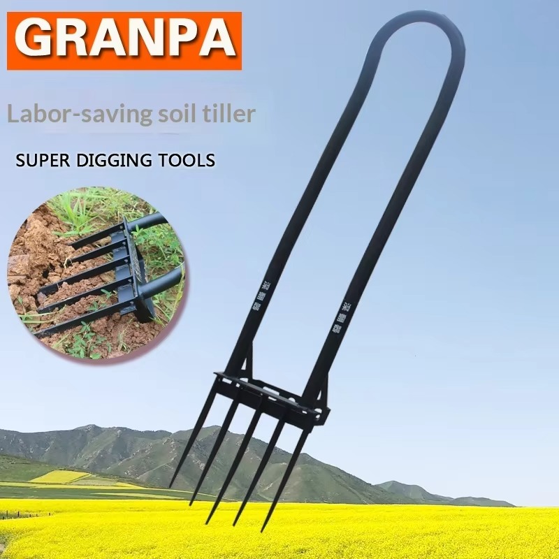 Двухрычажная стальная садовая  – обзор и цена Spade Digging Fork