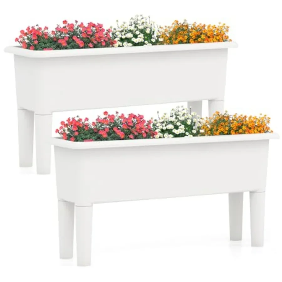 Набор из 2 уличных грядок для  – обзор и цена Self-Watering Planter